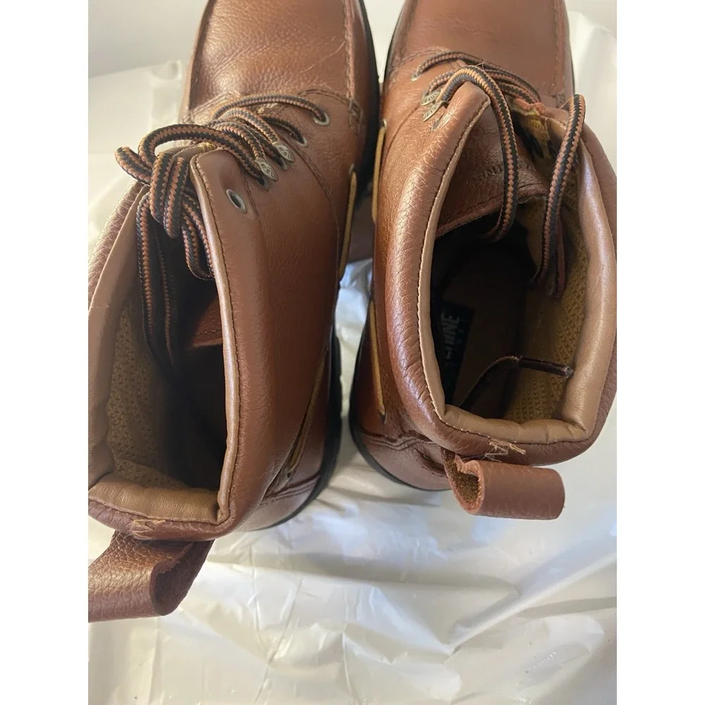 Wolverine Steel Moc 5 Steel Toe Chukka Brown Leather‎ 5
